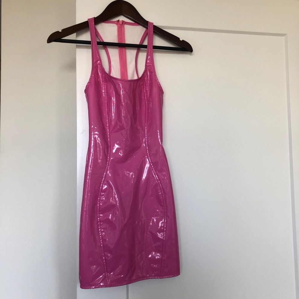 Vinyl Mini Dress